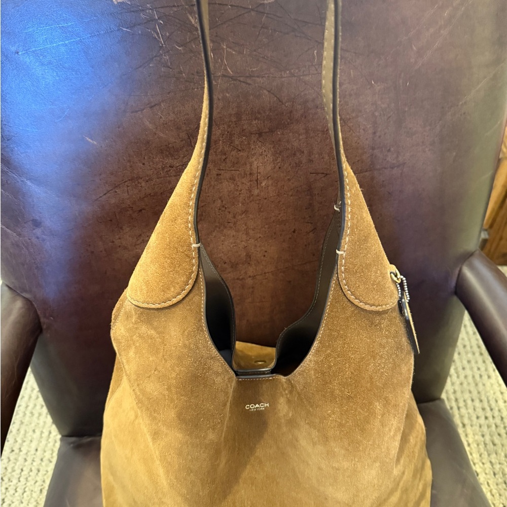 Coach large Brooklyn bag Suede Hobo Bag